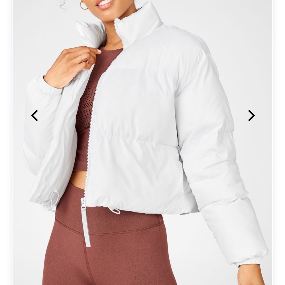 Fabletics cropped puffer jacket